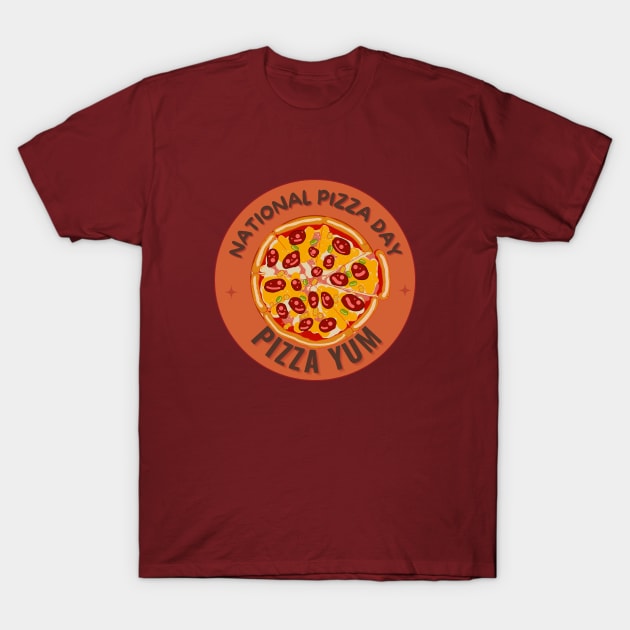 Pizza Day, Pizza is Love, National Pizza Day T-Shirt by Shirt &Tingz